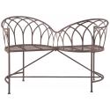 Old Rectory tete-a-tete metalen tuinbank
